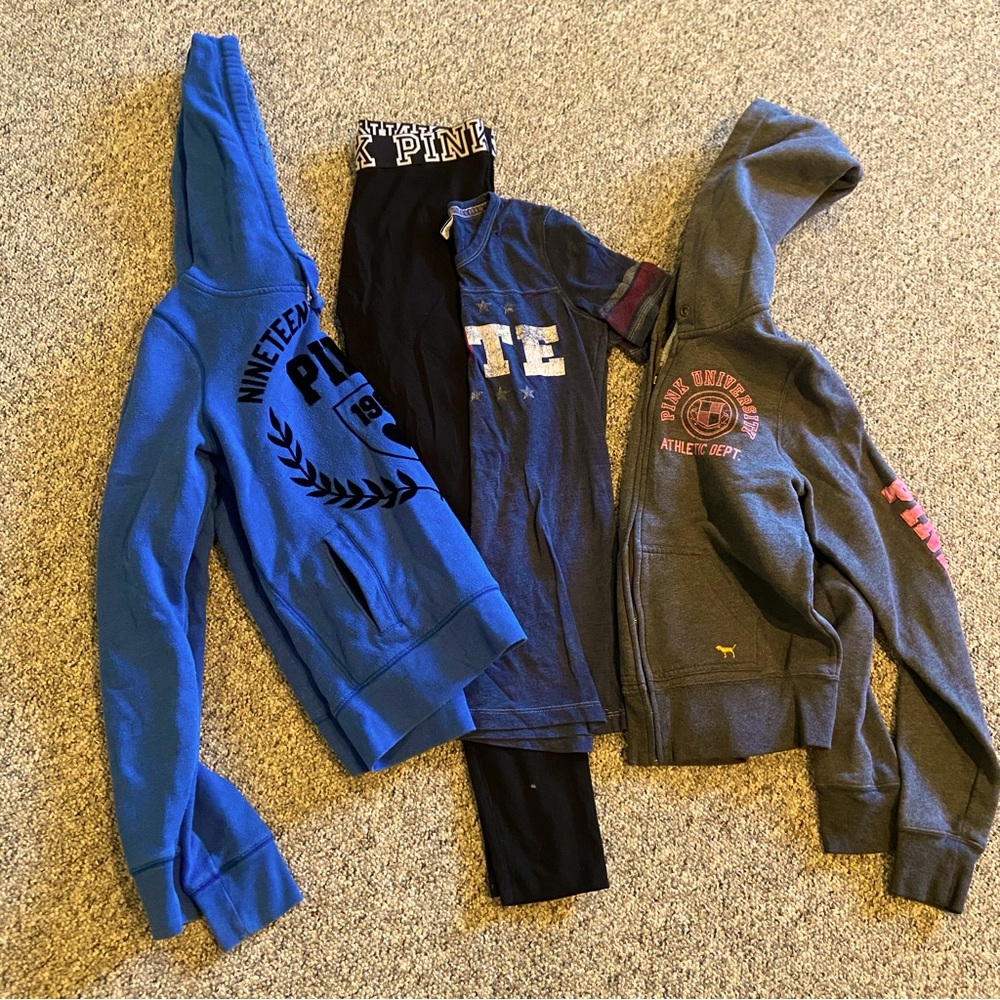 VS Pink lot leggings, hoodies, tee shirt small sm